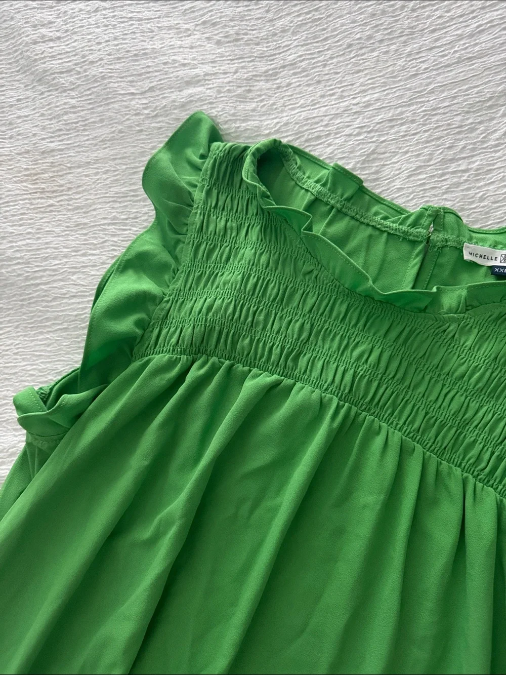 NWT Michele McDowell green dress 2x